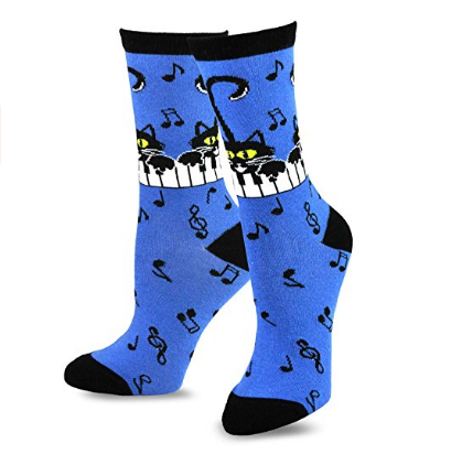 Thumbnail: 4 pairs of animal music cotton socks imported from the United States