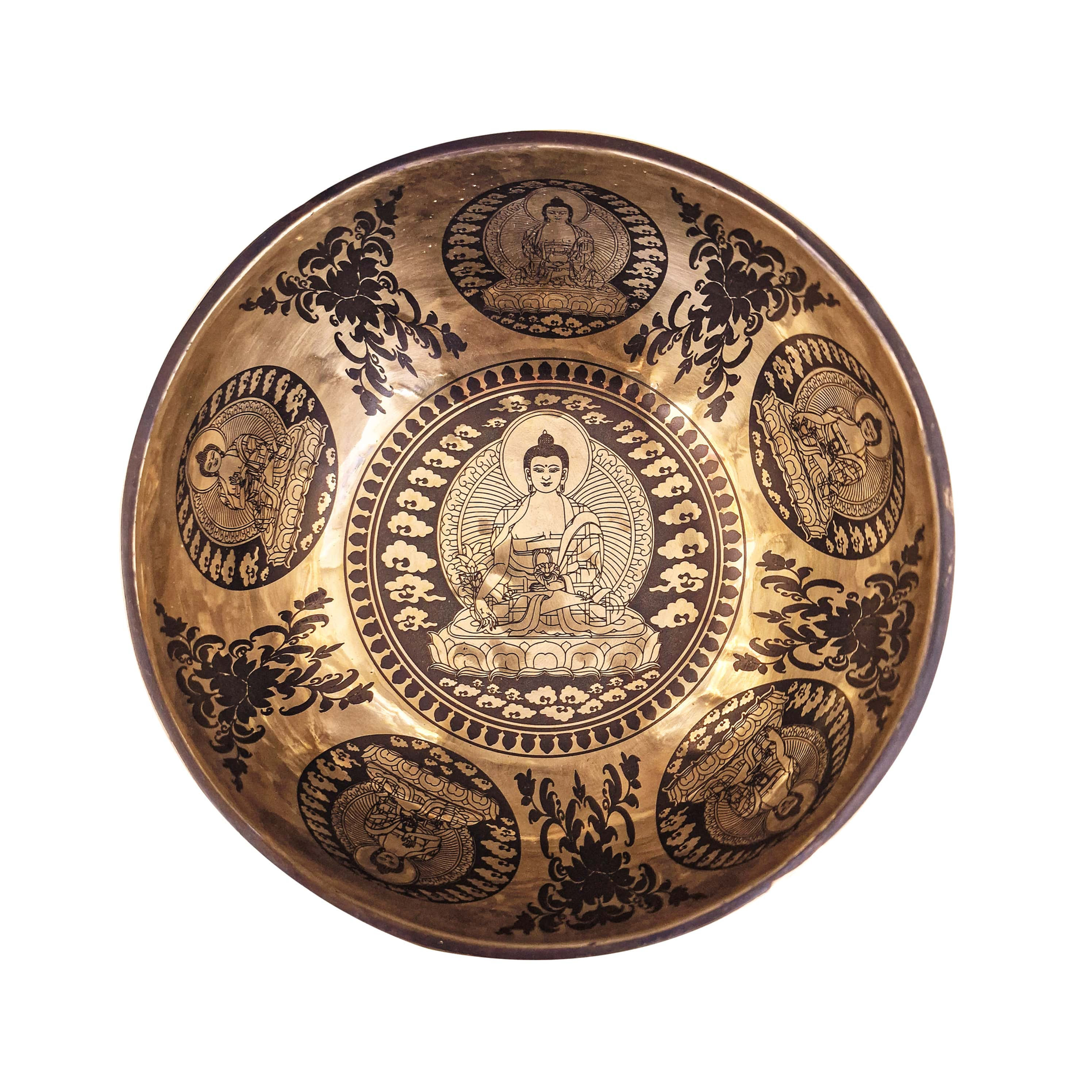 Bol Chantant Tibétain Bouddha de Médecine Chakra Troisième œil