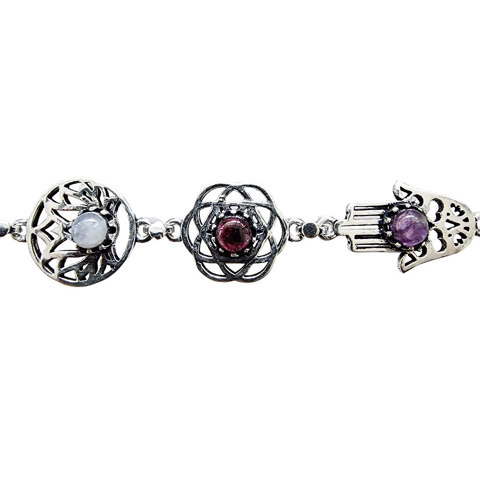 Thumbnail: Lucky charm bracelet with symbol and stone