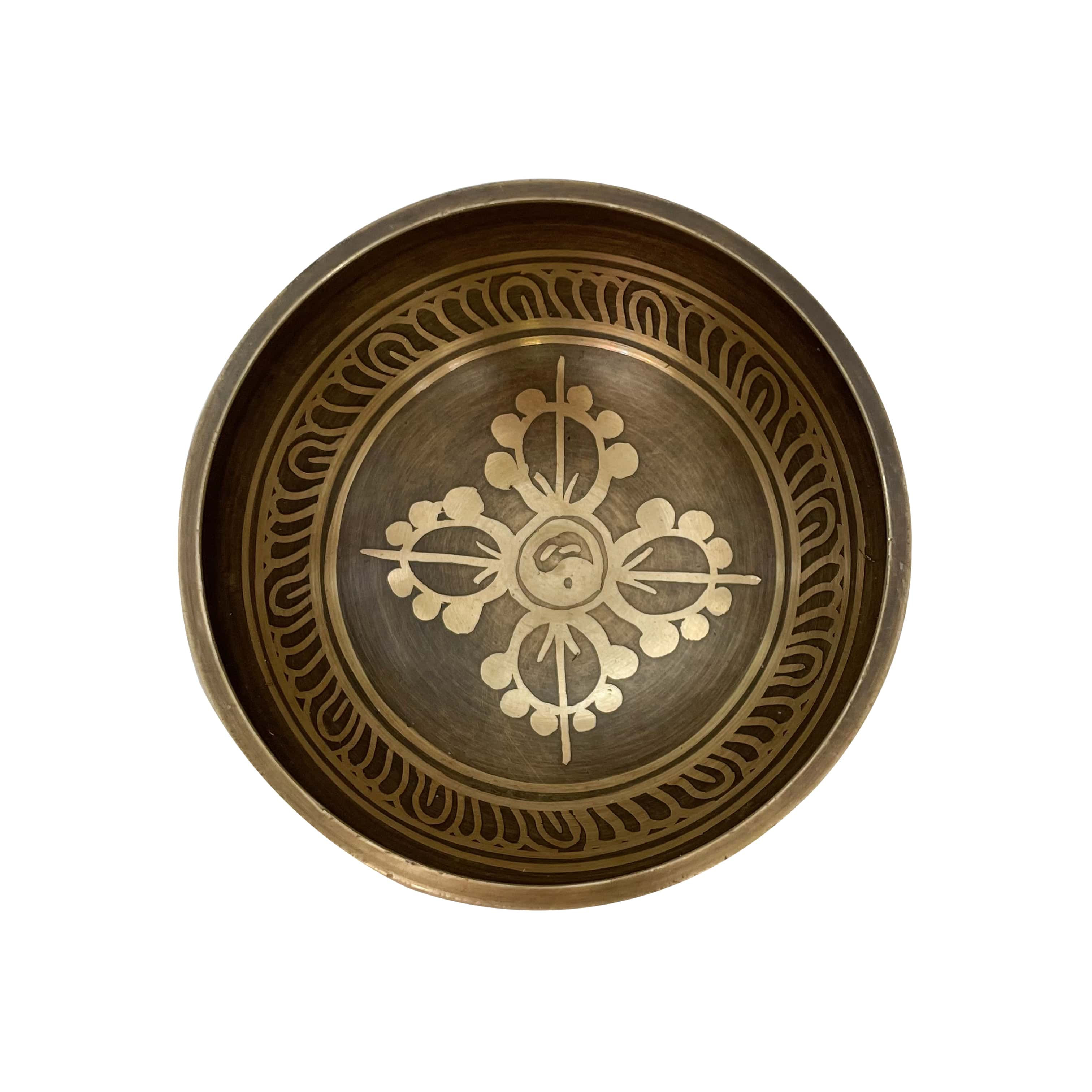 Bol Chantant Tibétain mantra Om mani padme hum et double Dorje