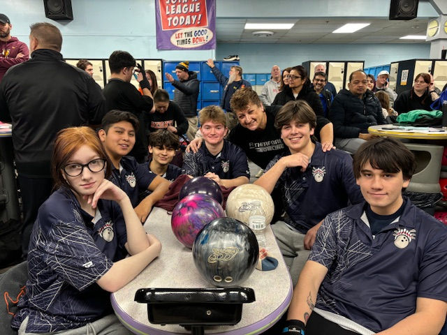 RHS Bowling Team (2024-2025) with Blake Smith (far right corner)