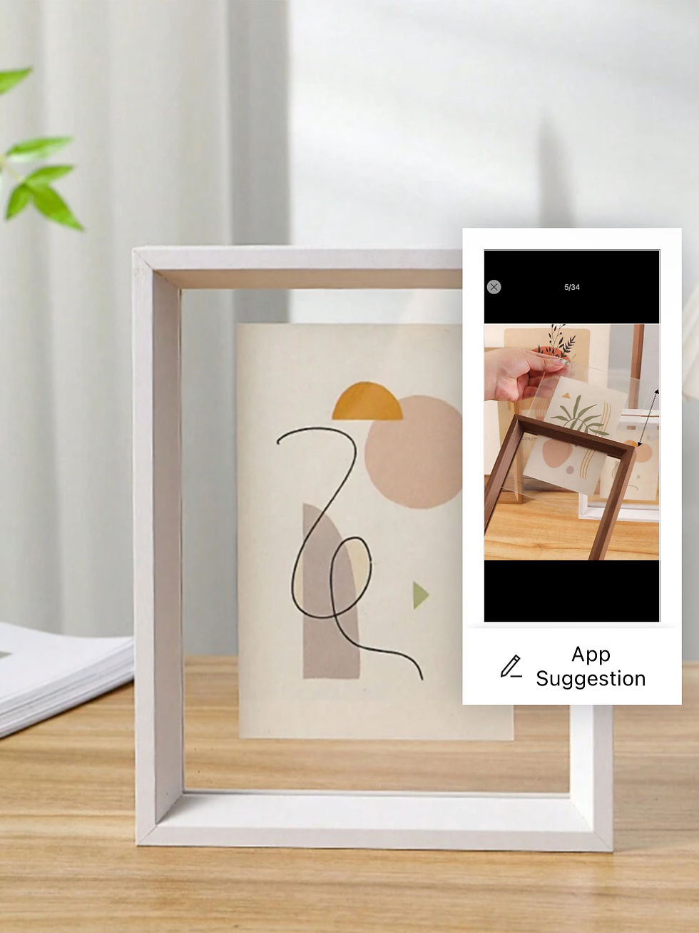 Thumbnail: Wood/Glass Deluxe Frame