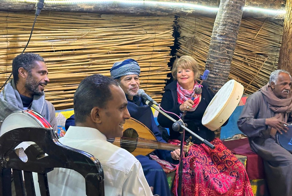 Drumming with my Sufi friends, Egypt