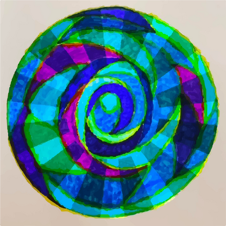 Hand-drawn and digital zentangle