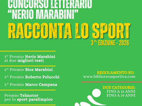 Terzo concorso letterario alla biblioteca dello sport