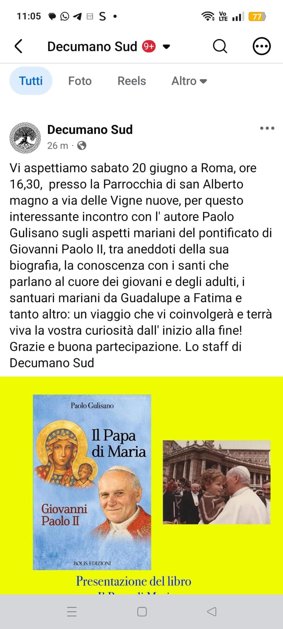  Presentazione - 20 giugno - Il Papa di Maria Giovanni Paolo II