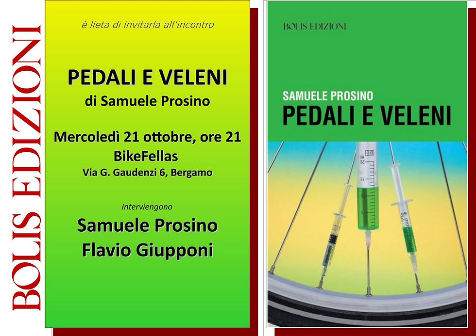 Presentazione - 21 ottobre - Pedali e Veleni