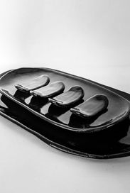 Serving platters and chopstick rests