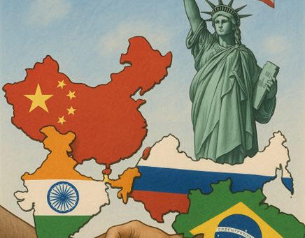O dólar americano como moeda de câmbio para o mercado financeiro global.