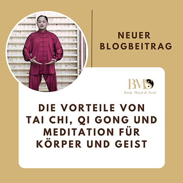Ein Mann der Qi Gong praktiziert