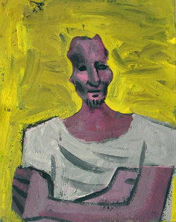 tempera, karton/tempera on cardboard