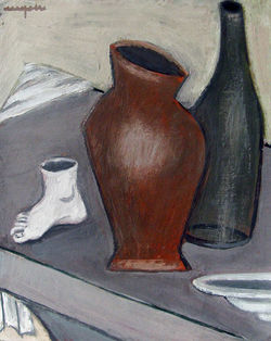 tempera, karton/tempera on cardboard