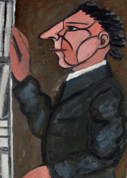tempera, karton/tempera on cardboard
