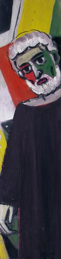 tempera, karton/tempera on cardboard
