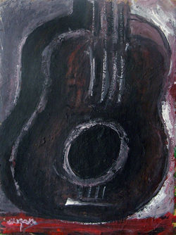 tempera, karton/tempera on cardboard