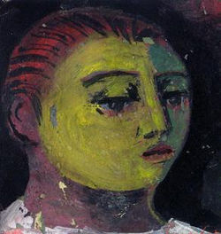 tempera, karton/tempera on cardboard