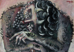 tempera, karton/tempera on cardboard