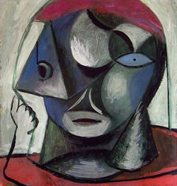 tempera, karton/tempera on cardboard