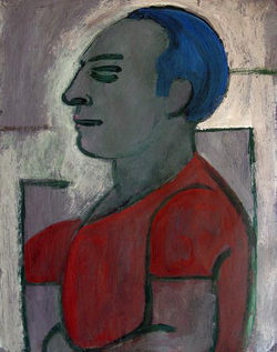 tempera, karton/tempera on cardboard