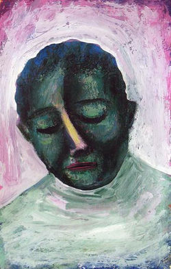 tempera, karton/tempera on cardboard
