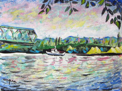 tempera, karton/tempera on cardboard