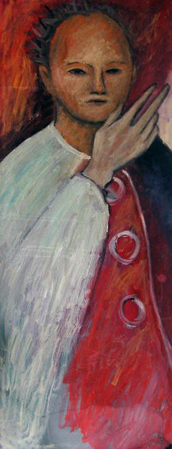 tempera, karton/tempera on cardboard