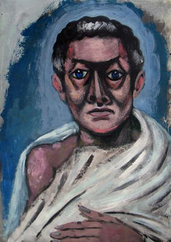 tempera, karton/tempera on cardboard