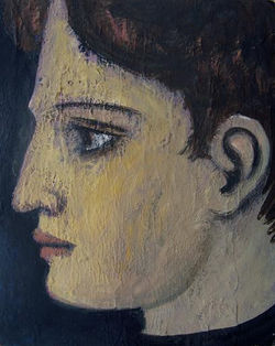 tempera, karton/tempera on cardboard