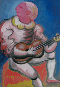 tempera, karton/tempera on cardboard