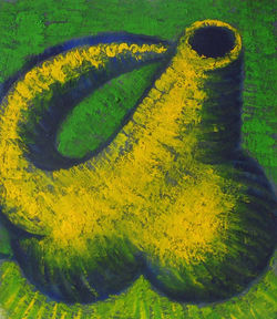 tempera, karton/tempera on cardboard