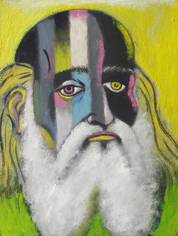 tempera, karton/tempera on cardboard