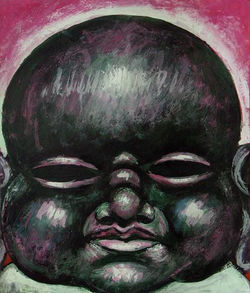 tempera, karton/tempera on cardboard