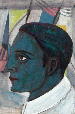 tempera, karton/tempera on cardboard