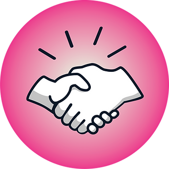 Dignity handshake icon