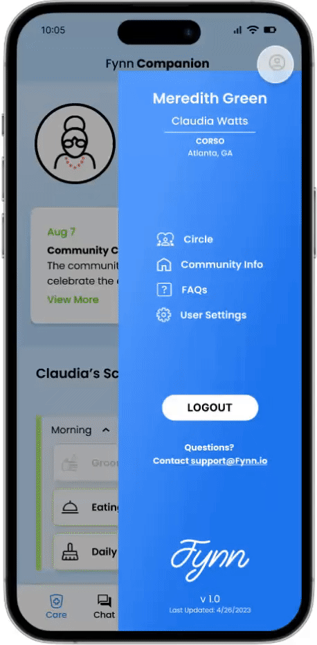 Fynn Companion Circle Demo