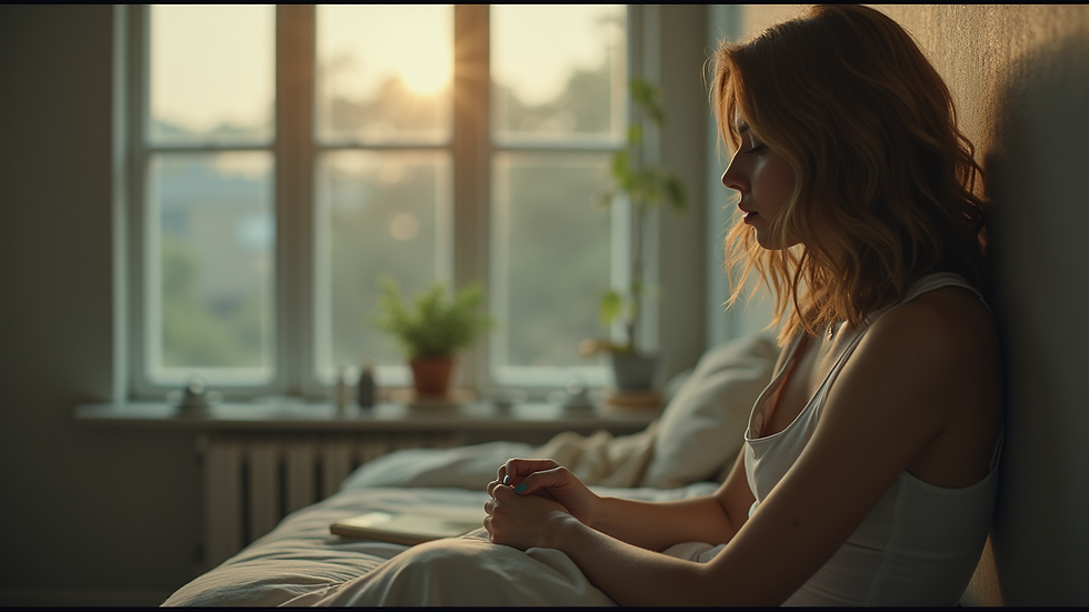 Eye-level view of a landscaped parking lot with trees