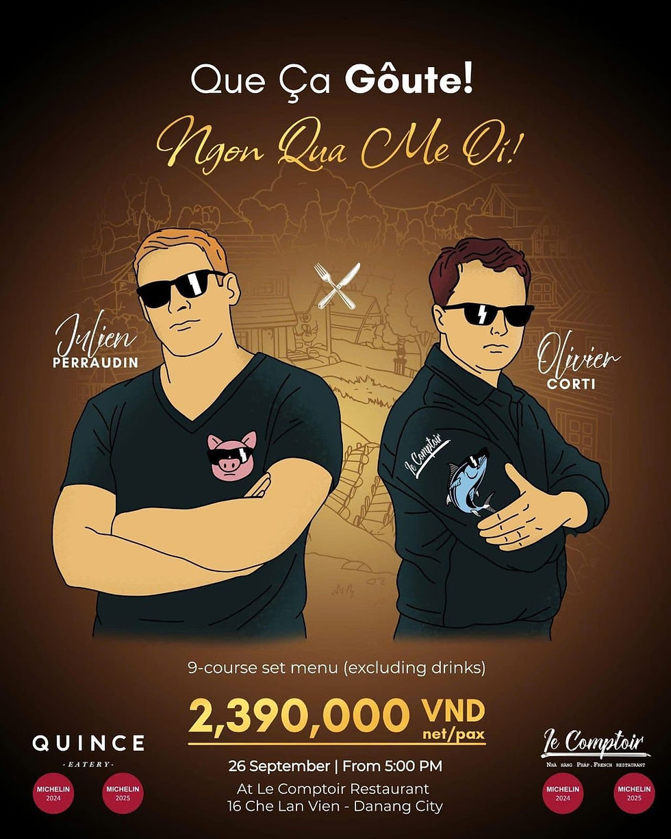 Đầu bếp Julien đến Đà Nẵng để tổ chức bữa tối hợp tác