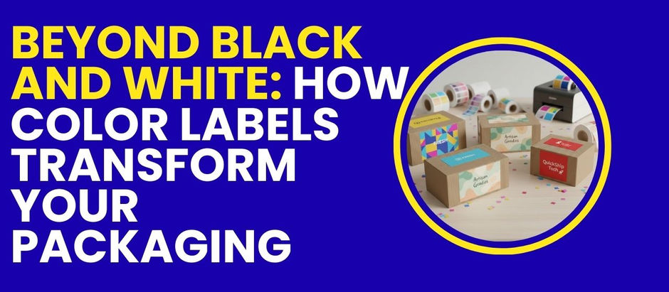 Beyond Black and White: How Color Labels Transform Your Packaging