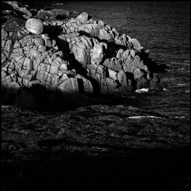 Celtic sea weathered granite Cornwall Stones, Guardians Cornish Language Mori-gena, Round Stone Born of the Sea