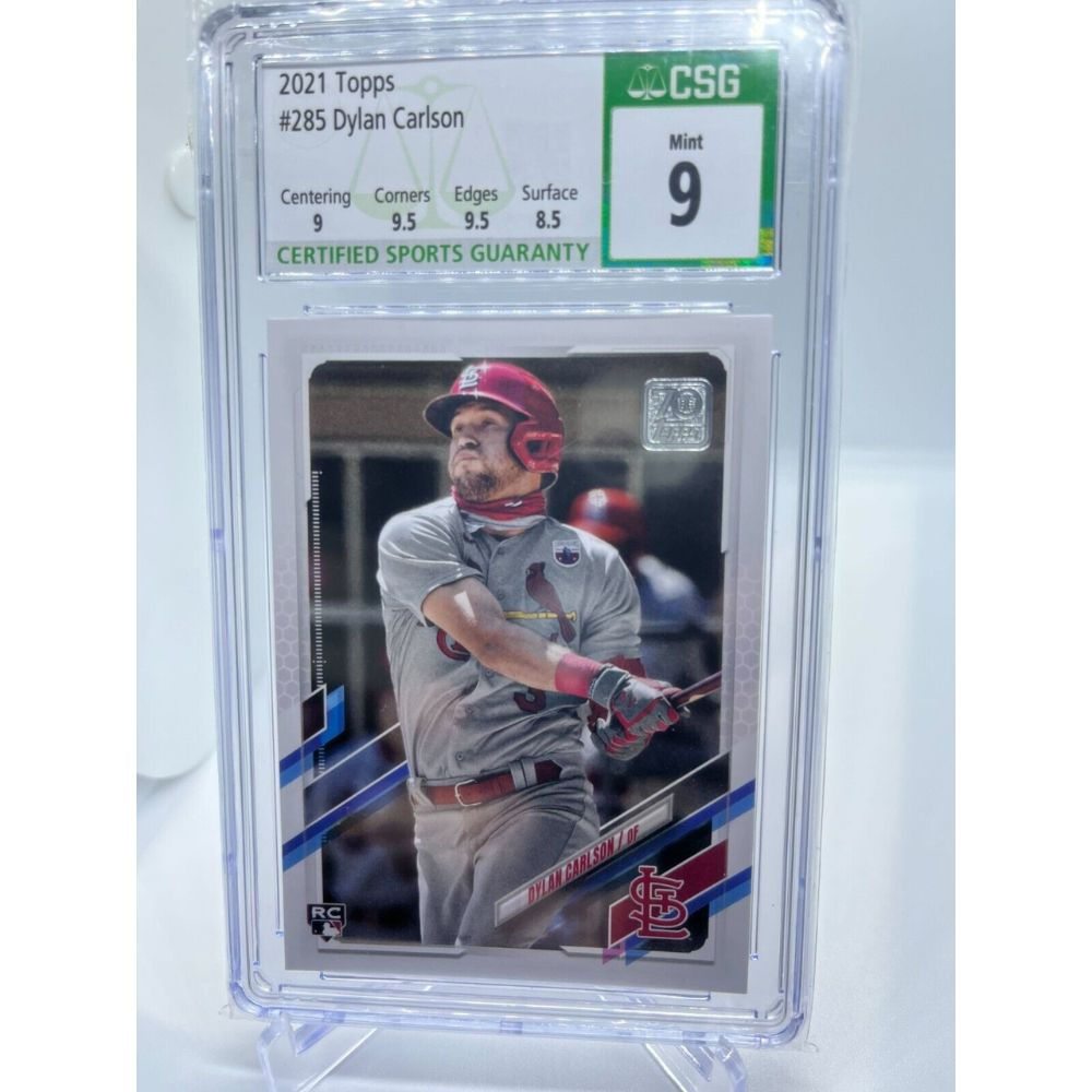 Baseball Dylan Carson #285 2021 Topps Mint 9 CSG