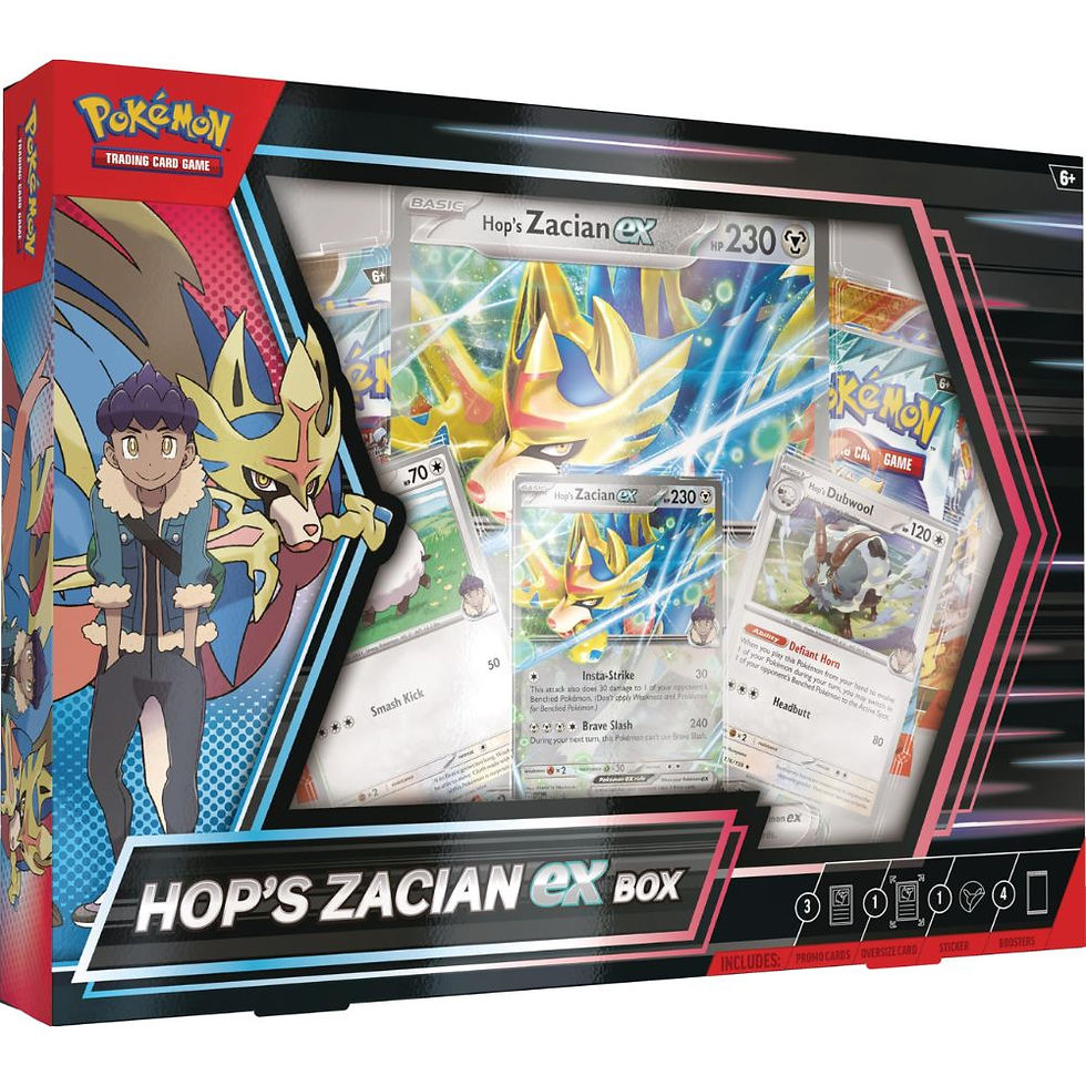 Pokemon Hop's Zacian Ex Box