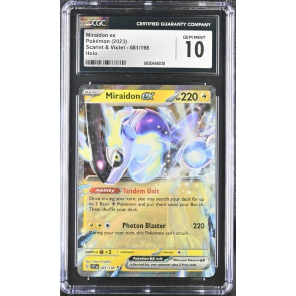 Pokemon Miraidon EX 081/198 Gem Mint 10 CGC