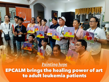 Painting hope: EPCALM brings the healing power of art to adult leukemia patients
