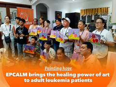 Painting hope: EPCALM brings the healing power of art to adult leukemia patients