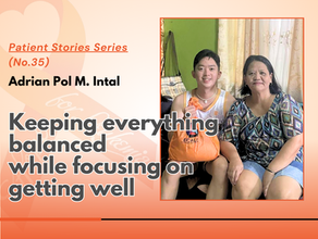 Keeping everything balanced while focusing on getting well