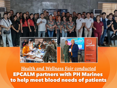 Health and Wellness Fair conducted, EPCALM partners with PH Marines to help meet blood needs of patients