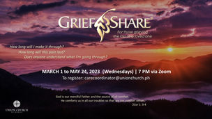 Griefshare at UCM starting Mar. 1, 2023