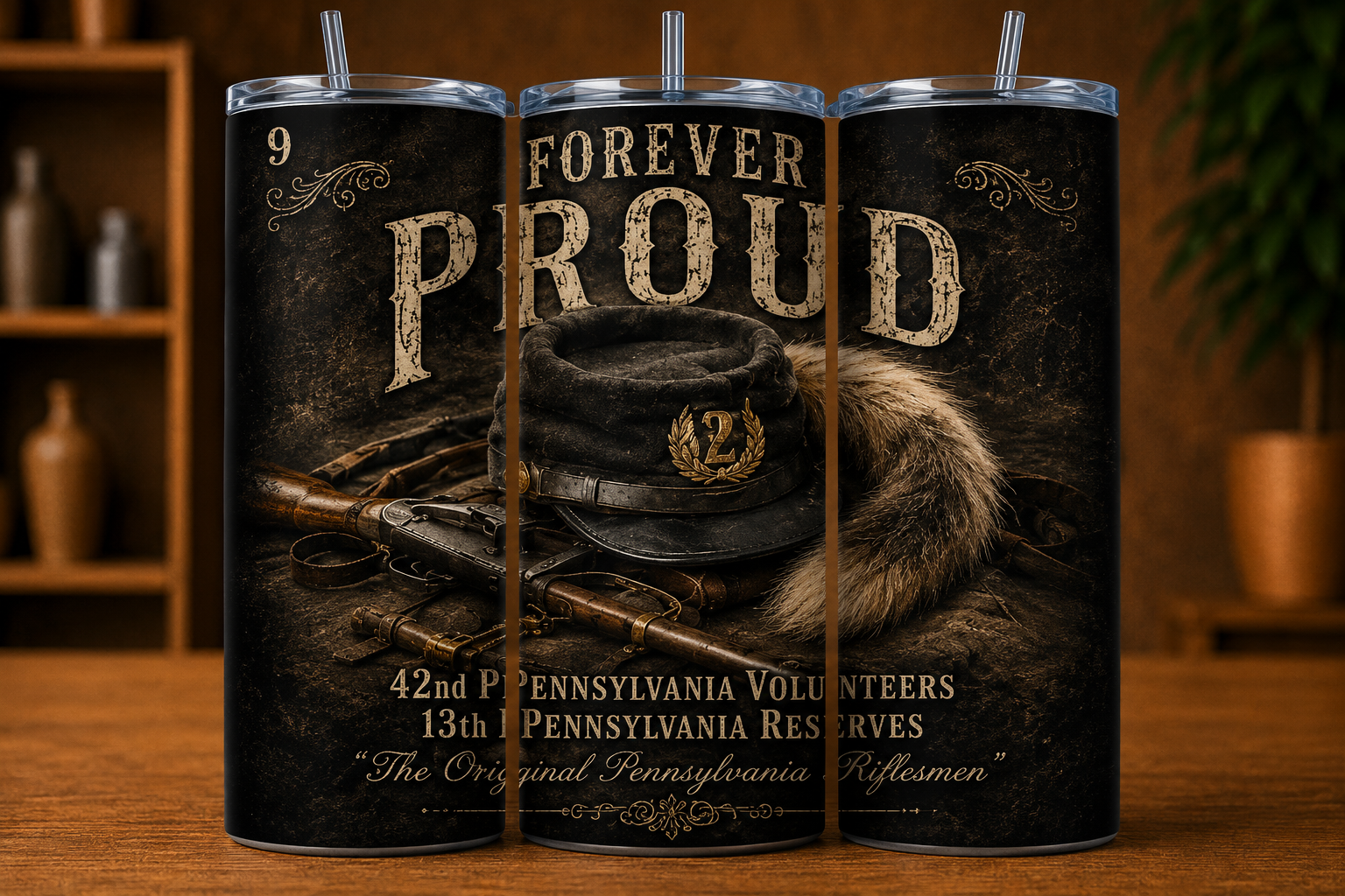 Forever Proud – Original Bucktails Civil War Tumbler