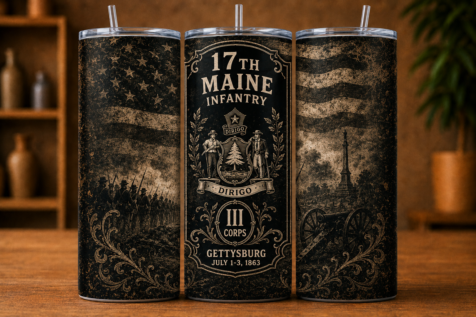 17th Maine Infantry – Battle of Gettysburg Tumbler