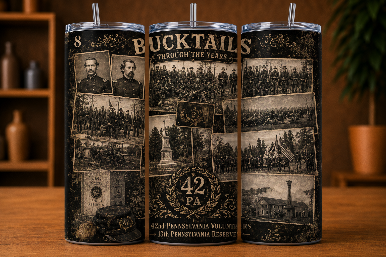 Bucktails Through the Years – Historical Tribute Tumbler